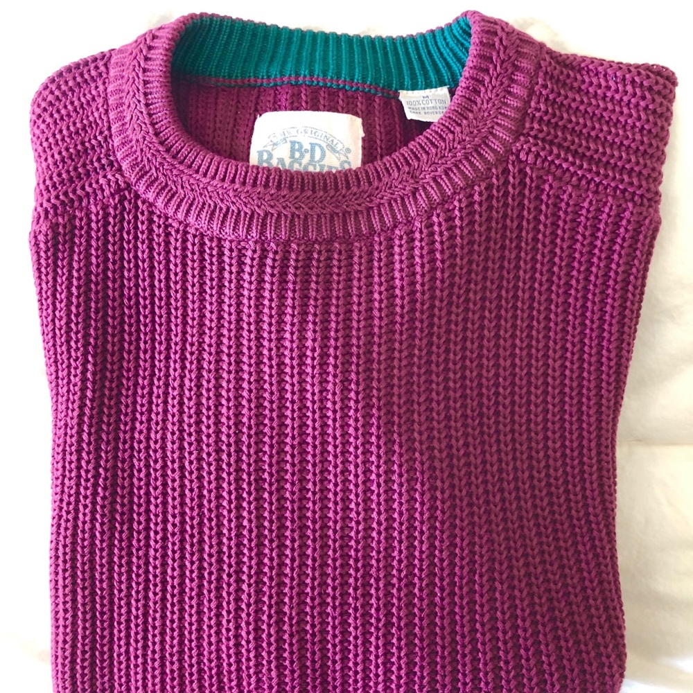 💢 SOLD💢 KNIT CREW NECK BURGUNDY SWEATER💢 SOLD💢